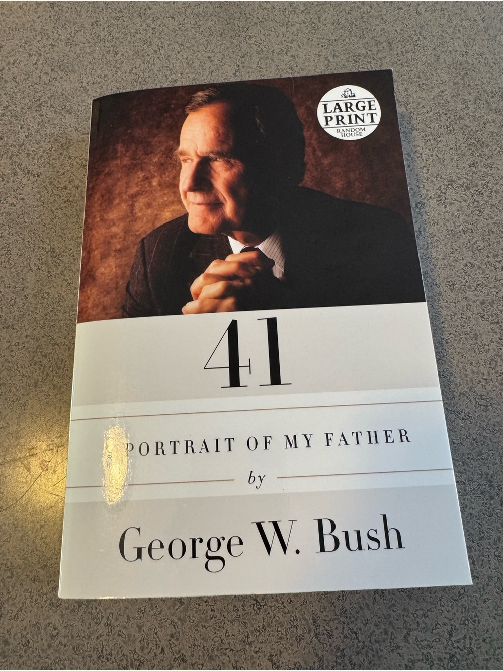 Portrait of My Father by - White and Brown Cover (Large Print)